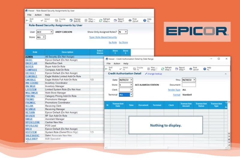 Epicor Eagle Role-Based Security