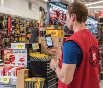 Zebra handheld in-use at an Ace Hardware store